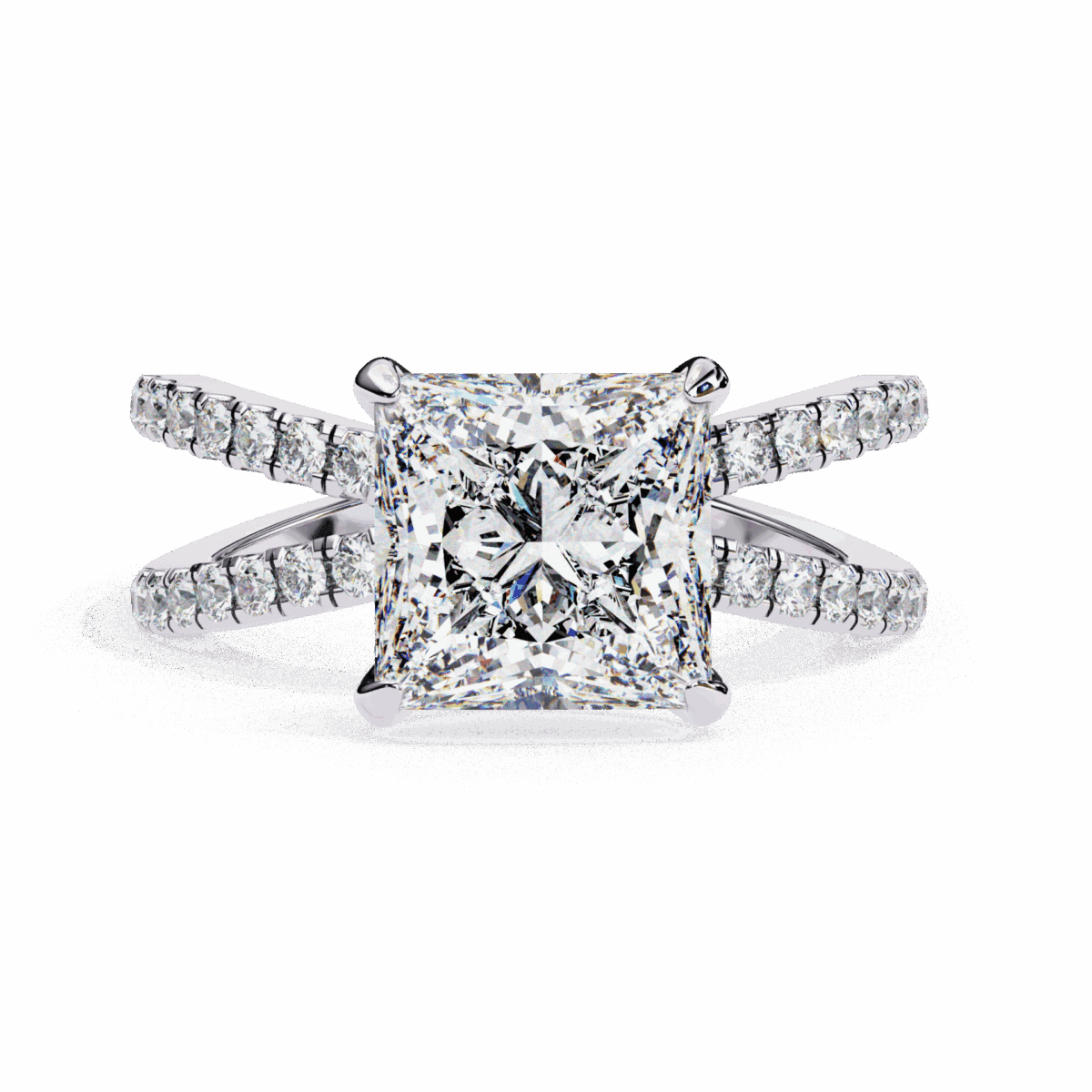 2.75 Carat Princess Cut Eternal Spark Solitaire Ring  Image 1