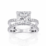 2.75 Carat Princess Cut Eternal Spark Solitaire Ring - Image 4