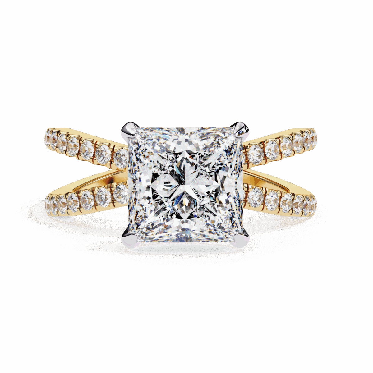2.75 Carat Princess Cut Eternal Spark Solitaire Ring  Image 5