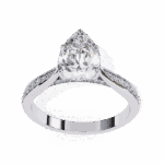 1.25 Carat Pear Cut True Love Solitaire Ring - Image 4