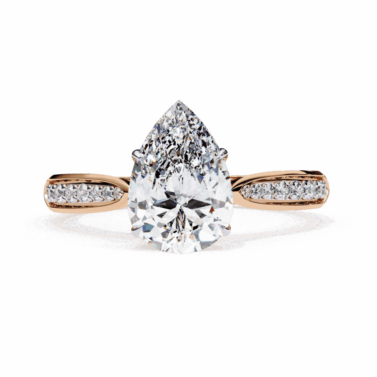 1.25 Carat Pear Cut True Love Solitaire Ring  Image 9