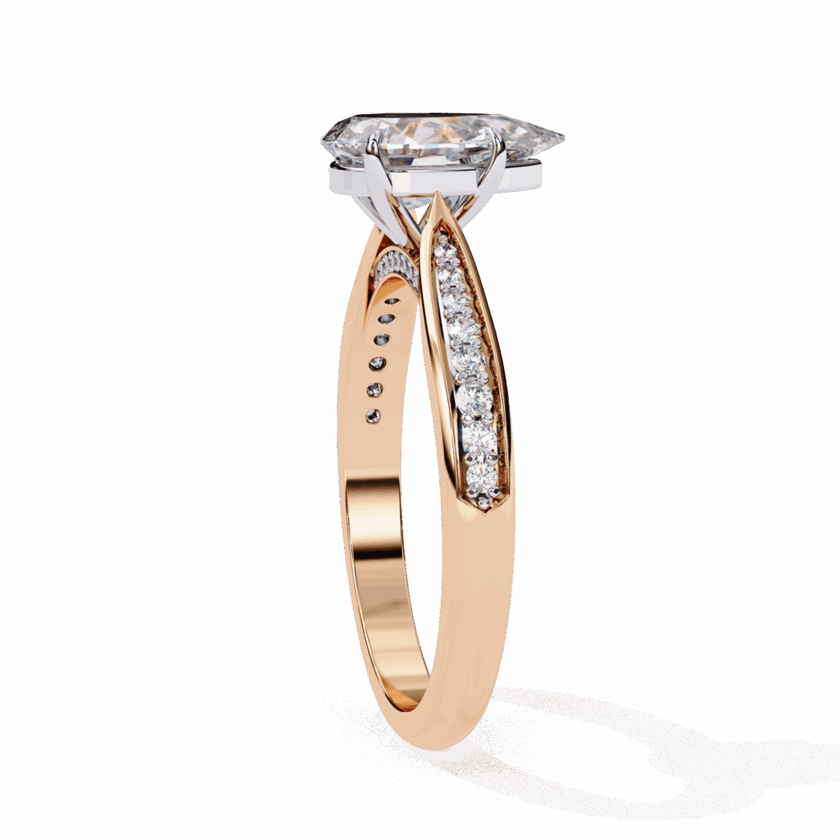 1.25 Carat Pear Cut True Love Solitaire Ring  Image 10