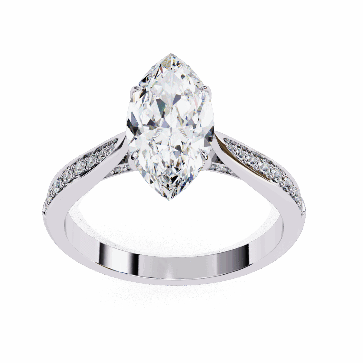 1.5 Carat Marquise Cut True Love Solitaire Ring  Image 4