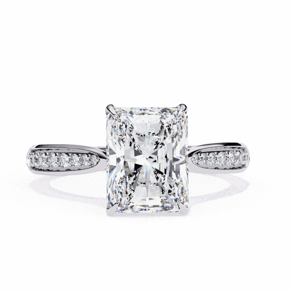 LR14169P11 2.5 Carat Radiant Cut True Love Solitaire Ring Image 1