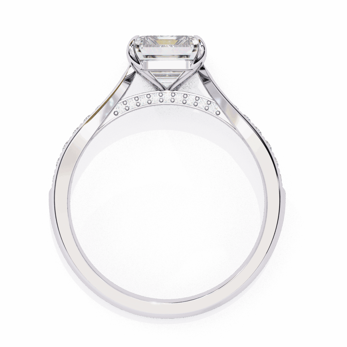 2.5 Carat Radiant Cut True Love Solitaire Ring  Image 3