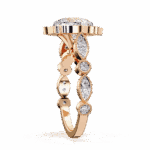 2.5 Carat Cushion Cut Solitaire with Side Stone - Image 9