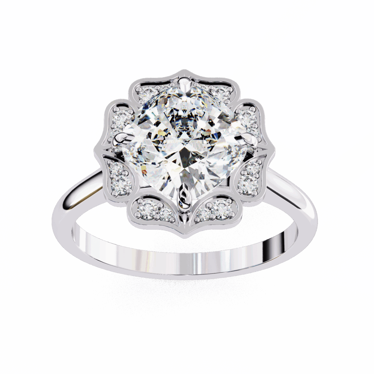 3.5 Carat Cushion Cut Classic Solitaire Band  Image 4