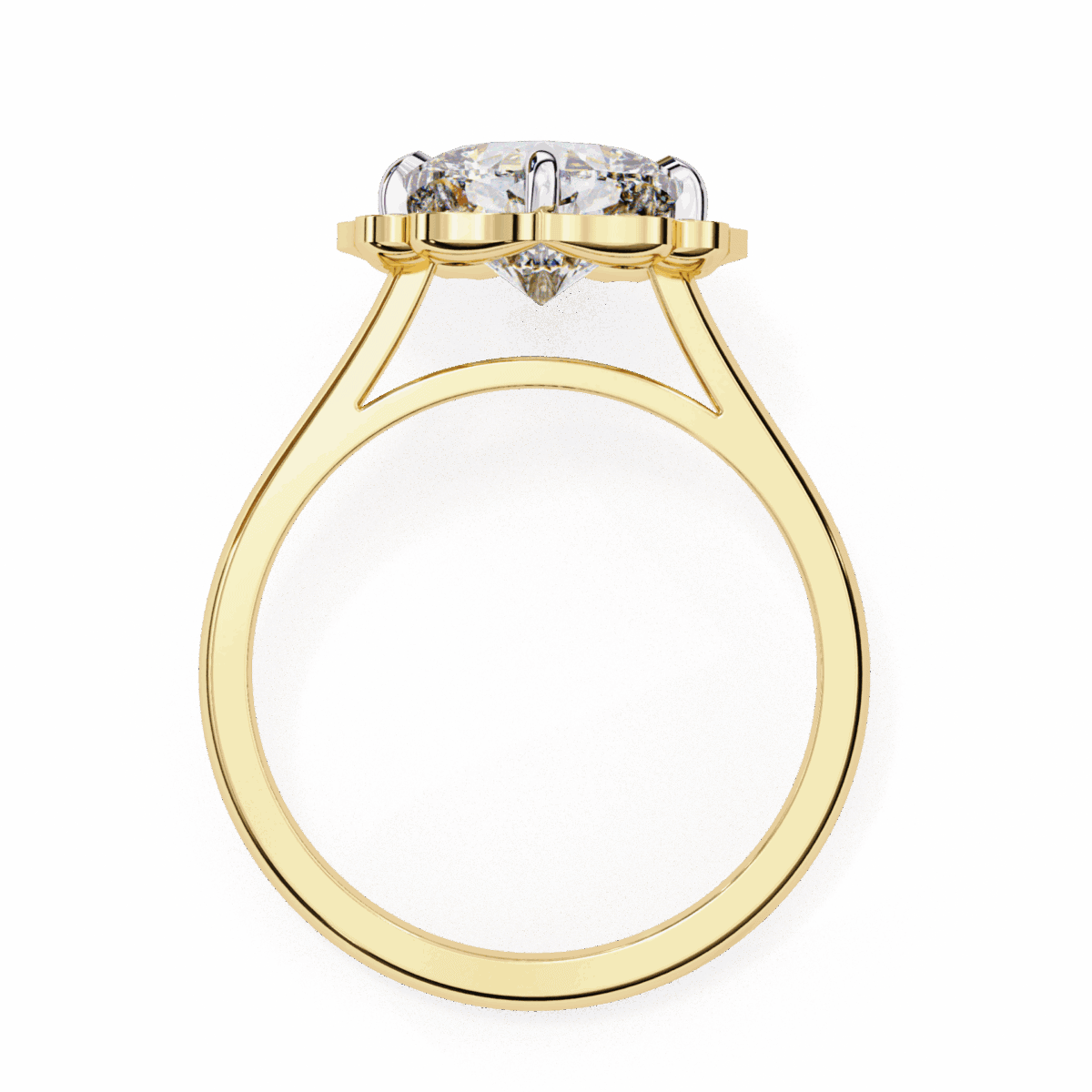 3.5 Carat Cushion Cut Classic Solitaire Band  Image 7