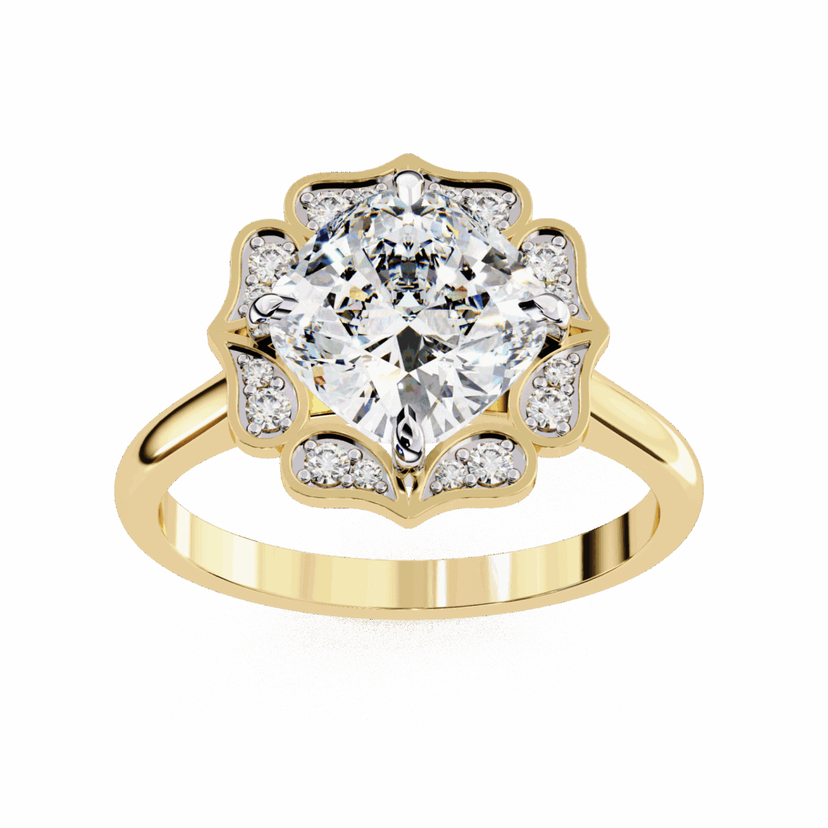 3.5 Carat Cushion Cut Classic Solitaire Band  Image 8