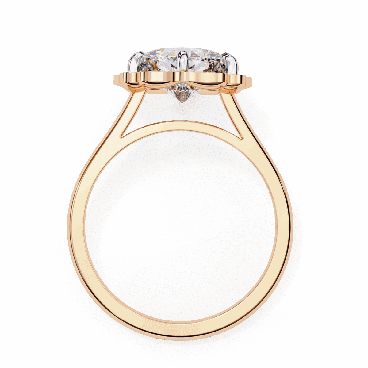 3.5 Carat Cushion Cut Classic Solitaire Band  Image 11