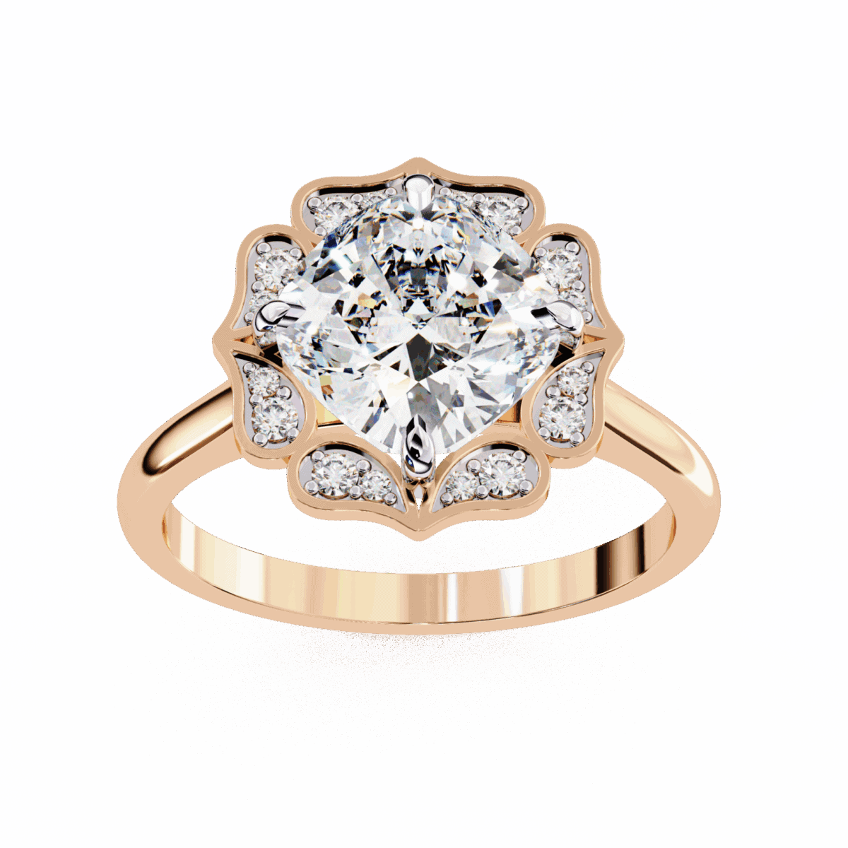 3.5 Carat Cushion Cut Classic Solitaire Band  Image 12