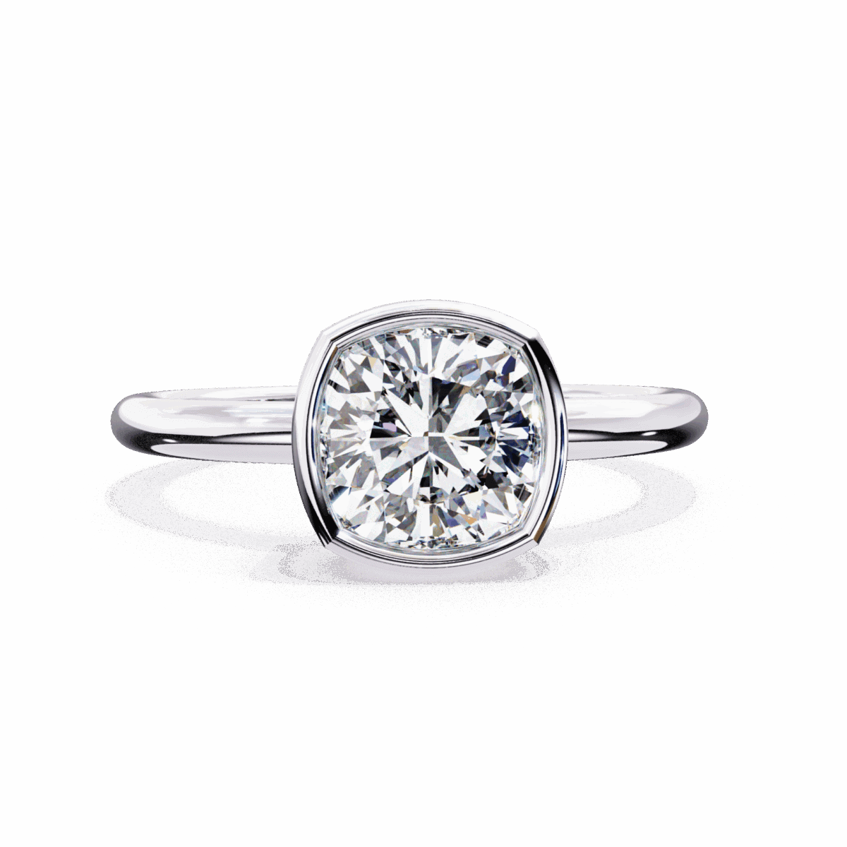 LR14172P11 1.75 Carat Cushion Cut Minimalist Solitaire Engagement Ring Image 1