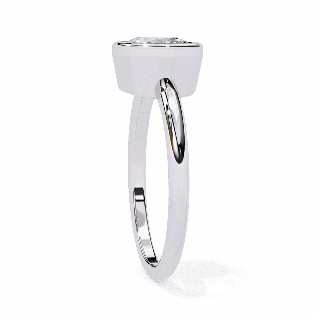 1.75 Carat Cushion Cut Minimalist Solitaire Engagement Ring  Image 2