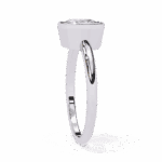 1.75 Carat Cushion Cut Minimalist Solitaire Engagement Ring - Image 2