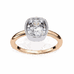 1.75 Carat Cushion Cut Minimalist Solitaire Engagement Ring - Image 12