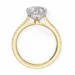 3.5 Carat Cushion Cut Solitaire in Hidden Halo - Image 7