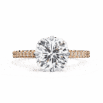 3.5 Carat Cushion Cut Solitaire in Hidden Halo - Image 9