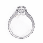 3 Carat Radiant Cut Solitaire in Halo Setting - Image 3