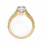 3 Carat Radiant Cut Solitaire in Halo Setting - Image 7