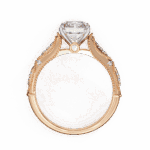 3 Carat Radiant Cut Solitaire in Halo Setting - Image 11
