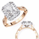 3.5 Carat Radiant Cut Solitaire in Halo Setting - Image 12