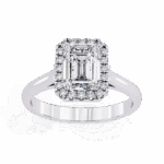 2.75 Carat Radiant Cut Heritage Solitaire Ring - Image 4