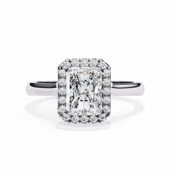 2.5 Carat Radiant Cut Heritage Solitaire Ring