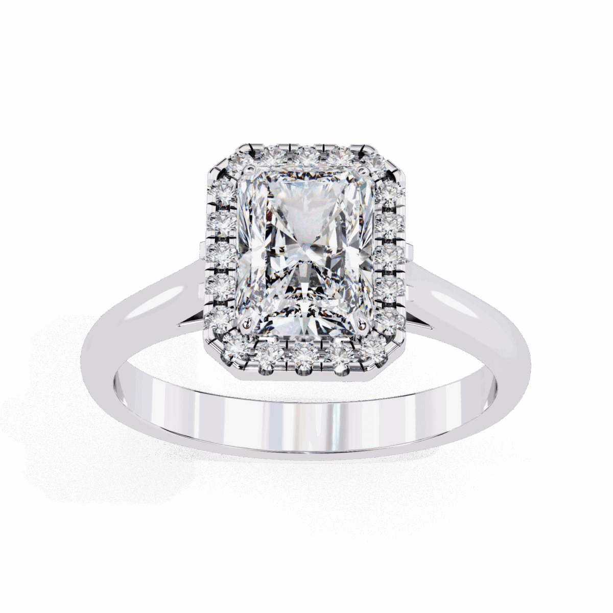 2.5 Carat Radiant Cut Heritage Solitaire Ring  Image 4