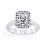 2.5 Carat Radiant Cut Heritage Solitaire Ring - Image 4