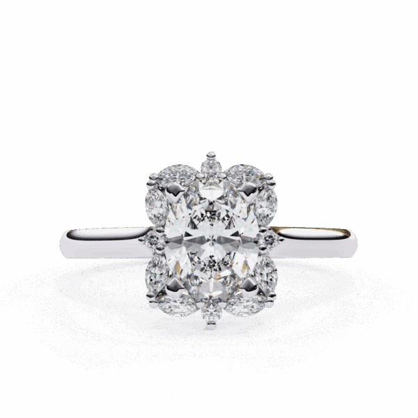 1.25 Carat Oval Cut Classic Solitaire Band
