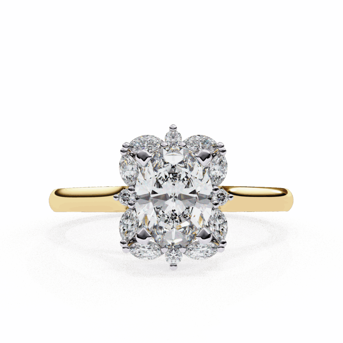 1.25 Carat Oval Cut Classic Solitaire Band  Image 5