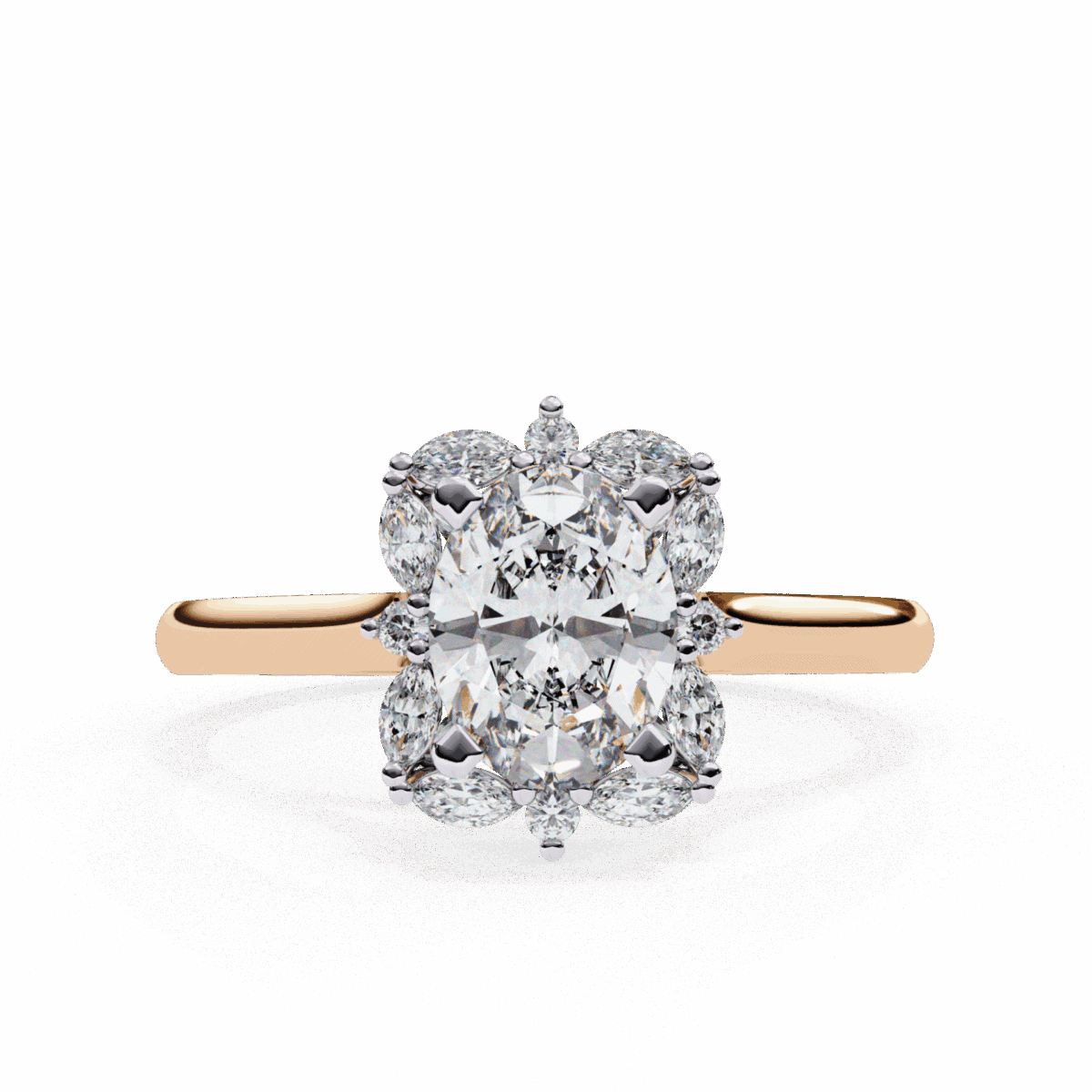 1.25 Carat Oval Cut Classic Solitaire Band  Image 9