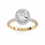 1.75 Carat Oval Cut Solitaire in Halo Setting - Image 8