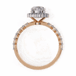 1.75 Carat Oval Cut Solitaire in Halo Setting - Image 11