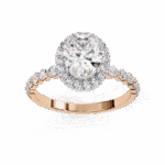 1.75 Carat Oval Cut Solitaire in Halo Setting - Image 12