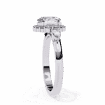 1.5 Carat Oval Cut in Three Stone Solitaire Setting - Image 2