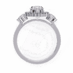 1.5 Carat Oval Cut in Three Stone Solitaire Setting - Image 3