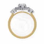 1.5 Carat Oval Cut in Three Stone Solitaire Setting - Image 7