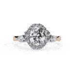 1.5 Carat Oval Cut in Three Stone Solitaire Setting - Image 9