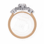 1.5 Carat Oval Cut in Three Stone Solitaire Setting - Image 11