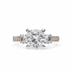 3.25 Carat Princess Cut in Three Stone Solitaire Setting - Image 9