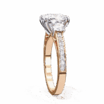 3.25 Carat Princess Cut in Three Stone Solitaire Setting - Image 10