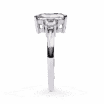 5.25 Carat Emerald Cut in Three Stone Solitaire Setting - Image 2