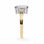 5.25 Carat Emerald Cut in Three Stone Solitaire Setting - Image 6