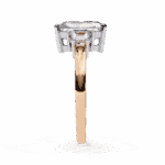 5.25 Carat Emerald Cut in Three Stone Solitaire Setting - Image 10