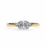 0.75 Carat Oval Cut Classic Solitaire Band - Image 5