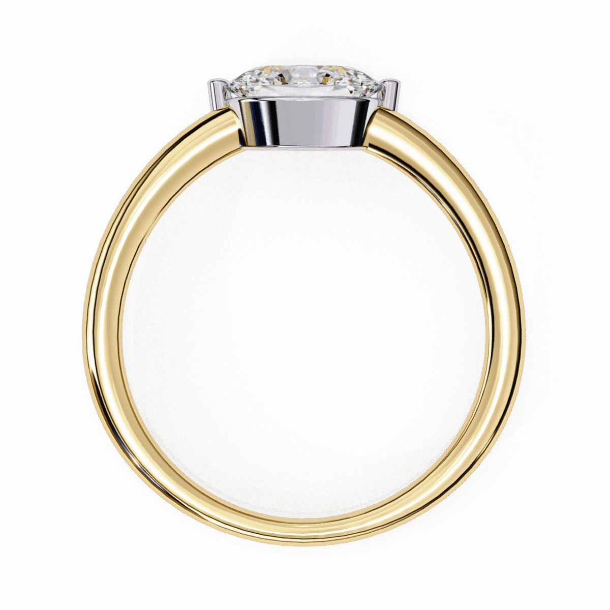 0.75 Carat Oval Cut Classic Solitaire Band  Image 7