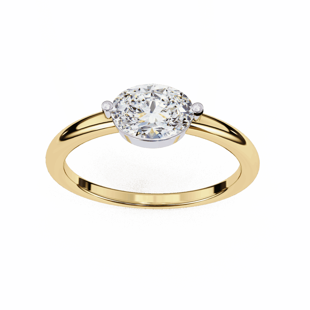 0.75 Carat Oval Cut Classic Solitaire Band  Image 8