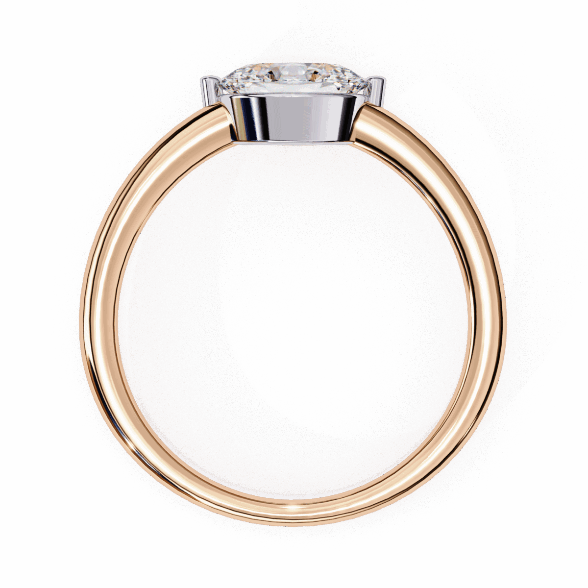 0.75 Carat Oval Cut Classic Solitaire Band  Image 11