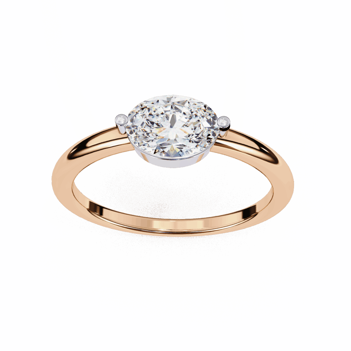 0.75 Carat Oval Cut Classic Solitaire Band  Image 12